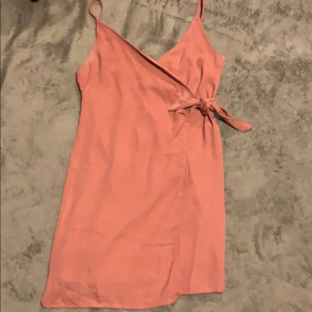 Mauve wrap dress